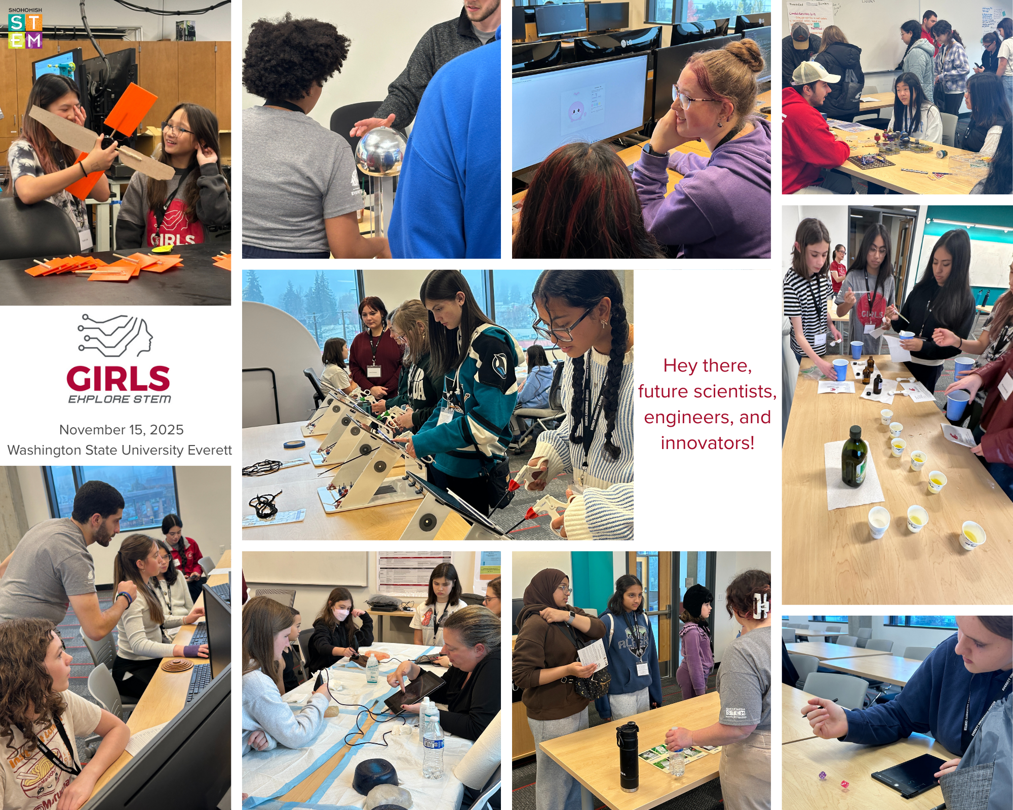 Read more about the article WSU Everett Hosts Girls Explore STEM: A Day of Hands-On Learning and Career Exploration